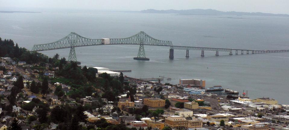 Ponte Astoria-Megler ad Astoria, Oregon.