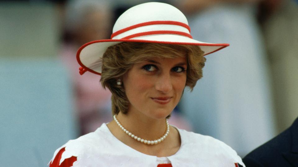 Princess Diana Wearing a Hat