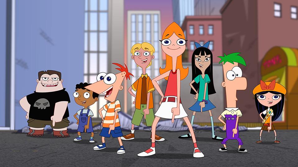 Kelly Hu, Bobby Gaylor, Ashley Tisdale, Maulik Pancholy, Mitchel Musso, Alyson Stoner, Vincent Martella, and David Errigo Jr. in 'Phineas and Ferb the Movie: Candace Against the Universe'