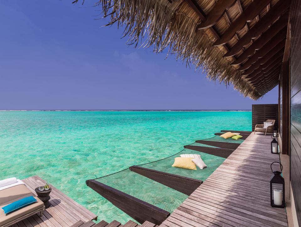 A villa with turquoise water