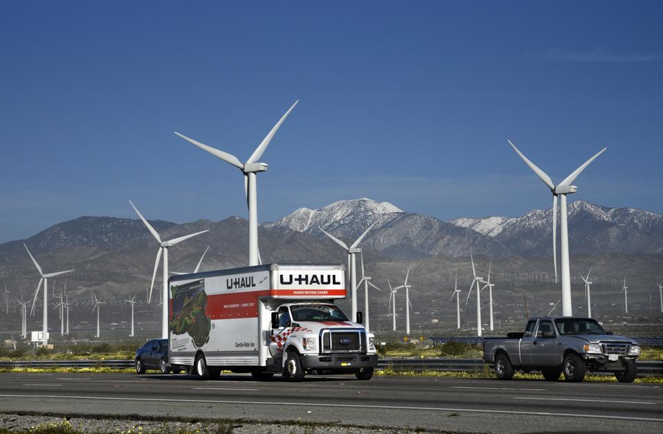 San Gorgonio Pass Wind Farm in Palm Springs, California