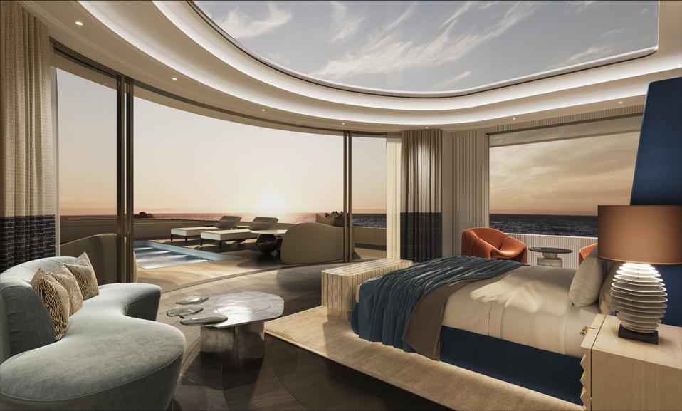 Sailing-Stream.fr ⚓ Rencontrez le cabinet de design londonien qui perturbe le monde des SuperYachts ⚓ Un rendu de la Master State Room