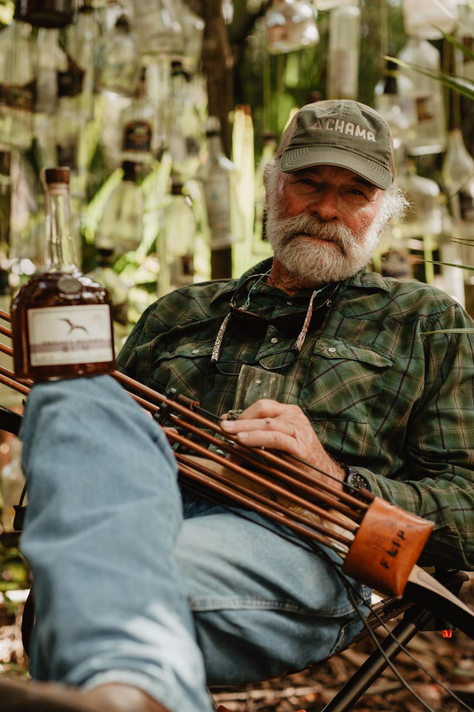 Flip Pallot with his Rum