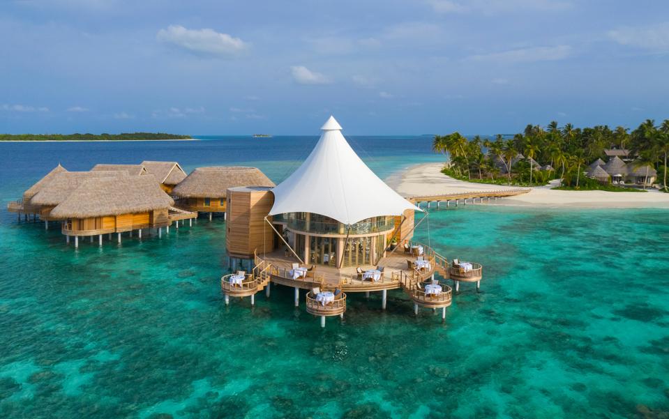 The Nautilus Maldives exterior and private guest houses