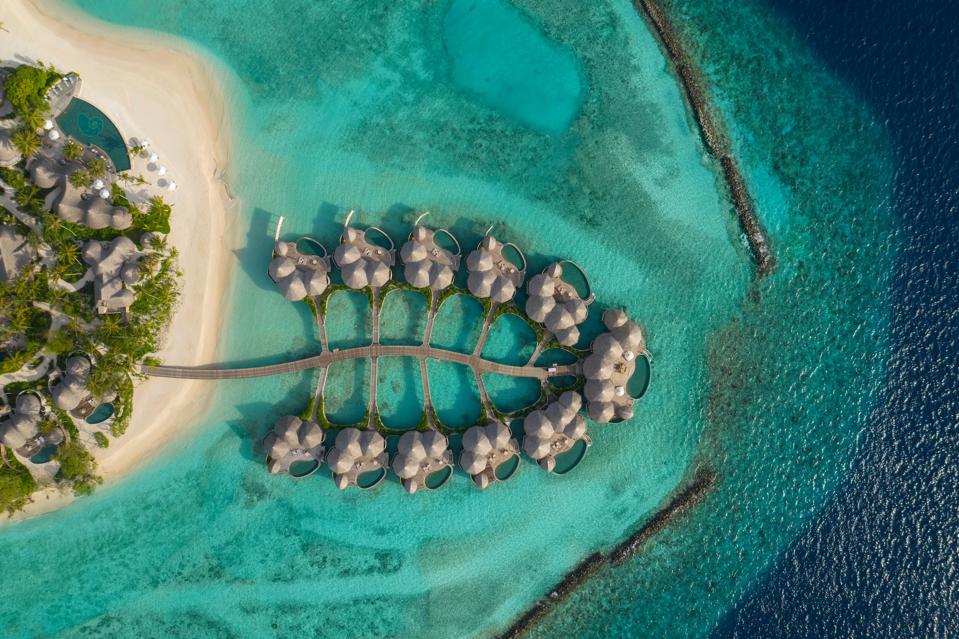 Topical shot of The Nautilus Maldives guest houses