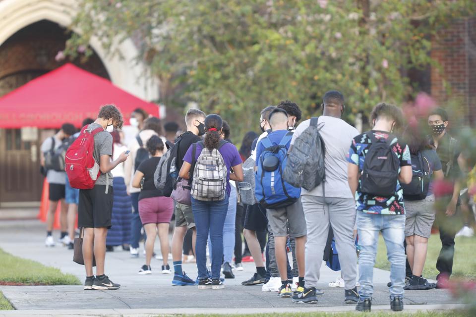 Tampa-Area Chidren Return To Classrooms On First Day Of School