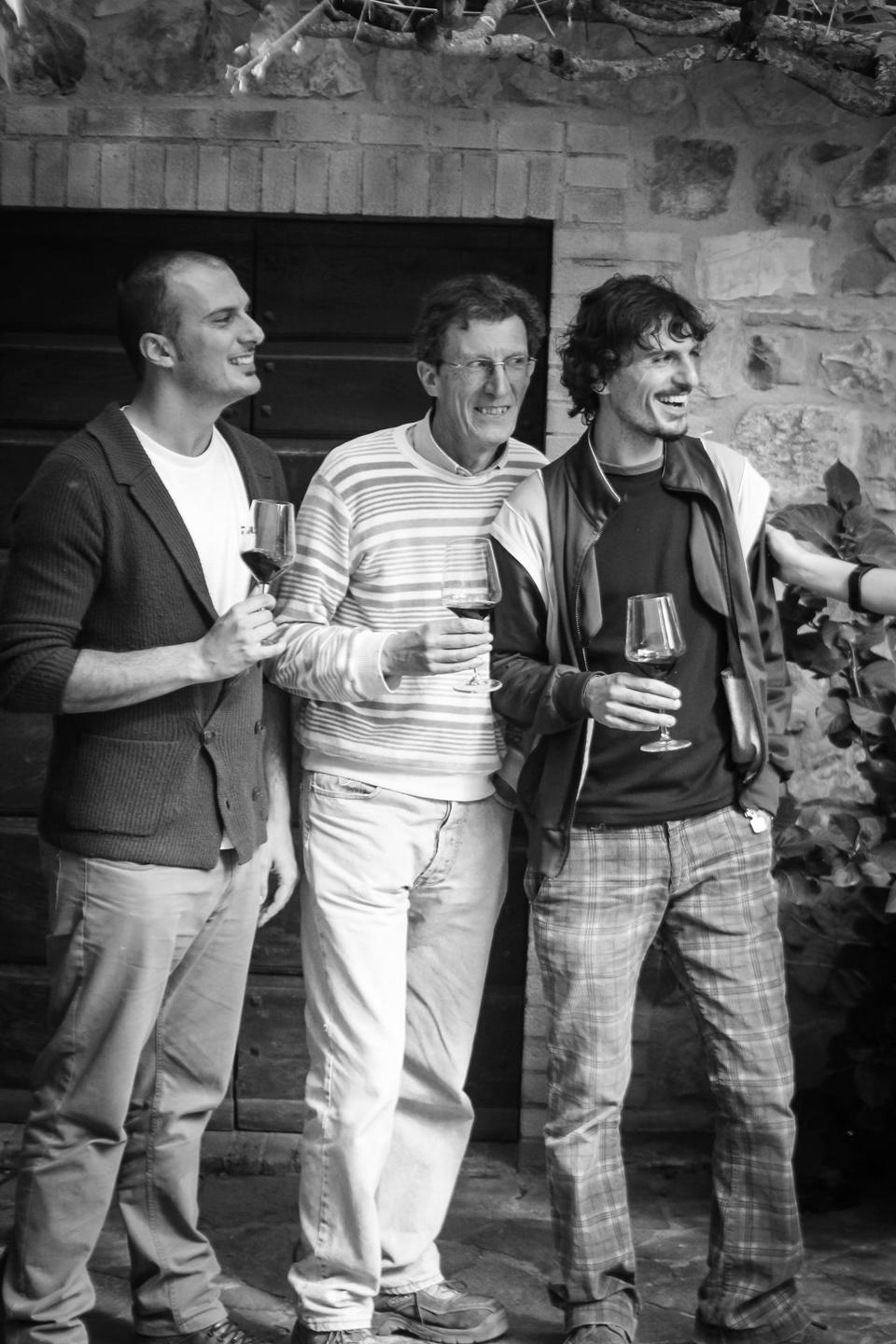 Francesco Buffi (left), Pietro Buffi (center) and Federico Buffi