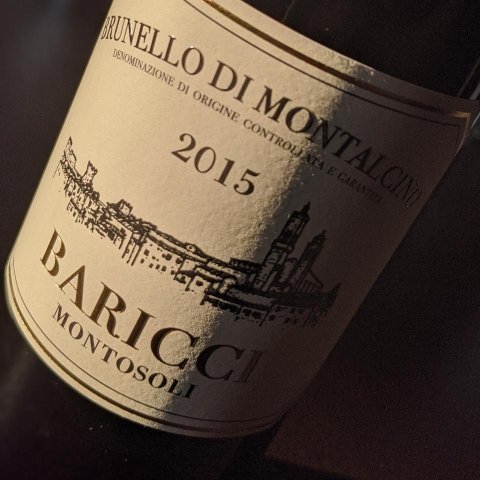 2015 Baricci, Brunello di Montalcino