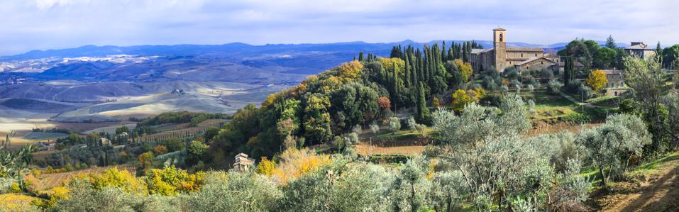Montalcino in Tuscany, Italy