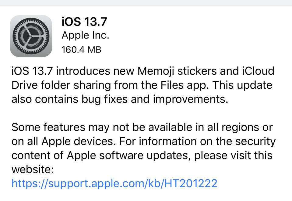Apple's latest iOS update is now live.