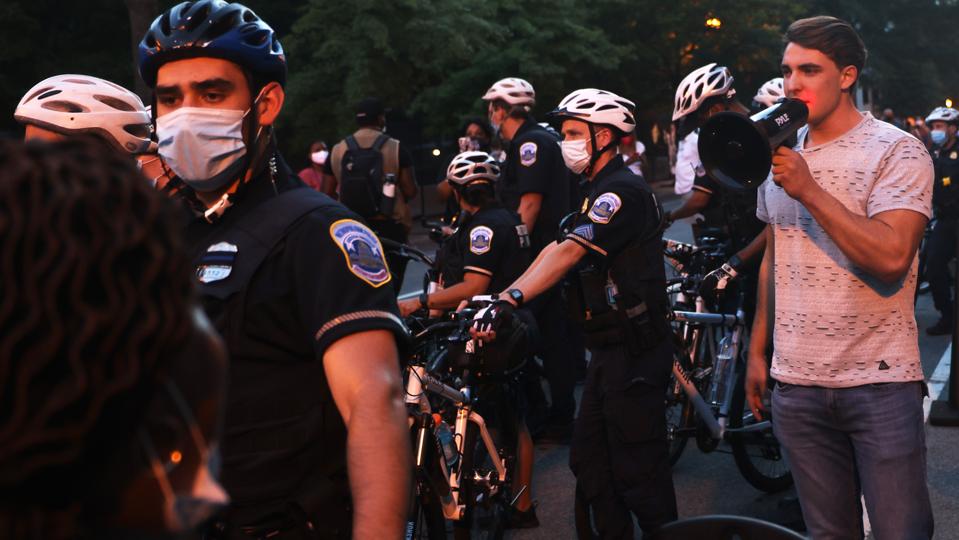 Protests Held In Washington, DC In Response To Republican National Convention
