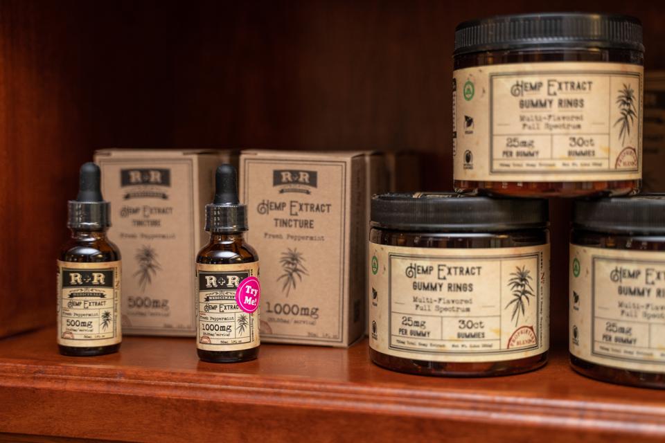 CBD Products In Retail Store