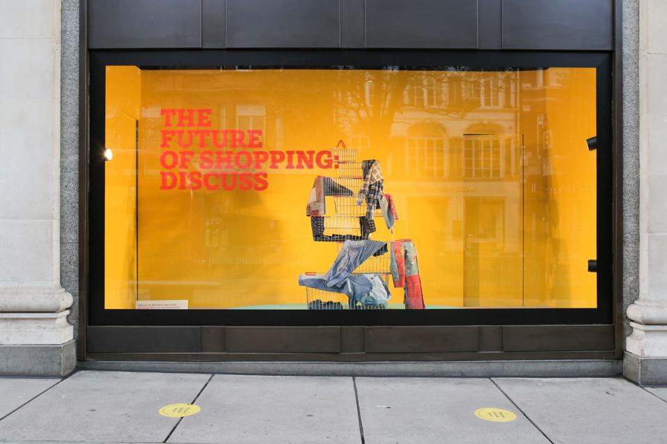 Shopfront for Selfridges promoting Project Earth