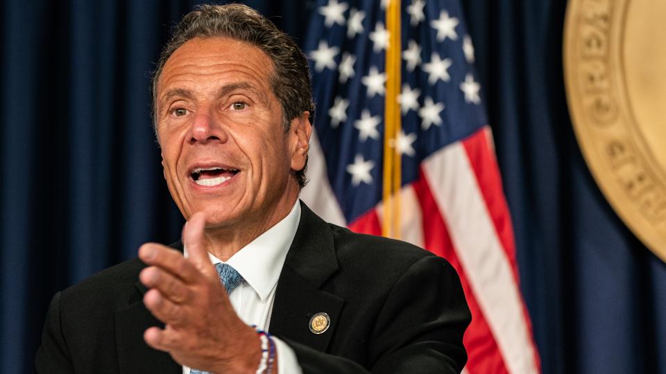 New York Governor Cuomo Holds Briefing In New York