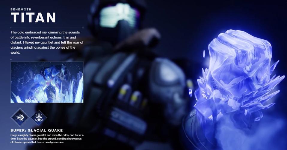 Destiny 2 Reveals Even More Subclass Modifiers New Titan Stasis Details Destiny 2 Reveals Even More Subclass Modifiers New Titan Stasis Details