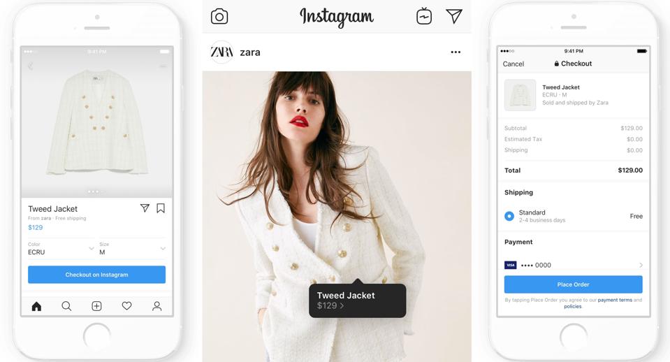Instagram launches shopping checkout