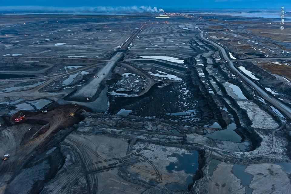 Twilight in desolation at the Alberta tar sands