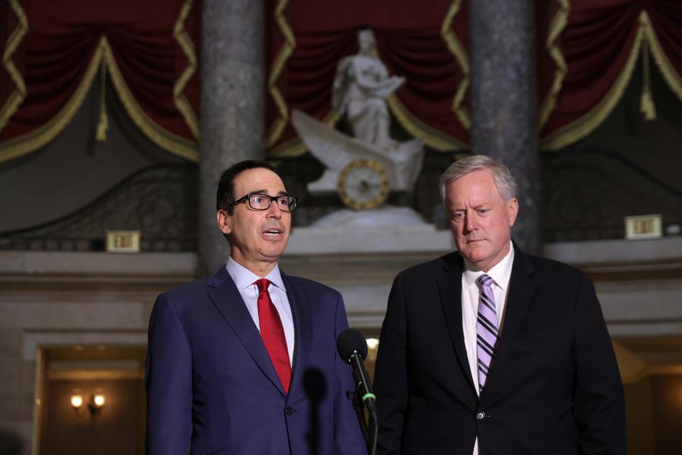 Negotiations For New Coronavirus Relief Package Continue At The Capitol