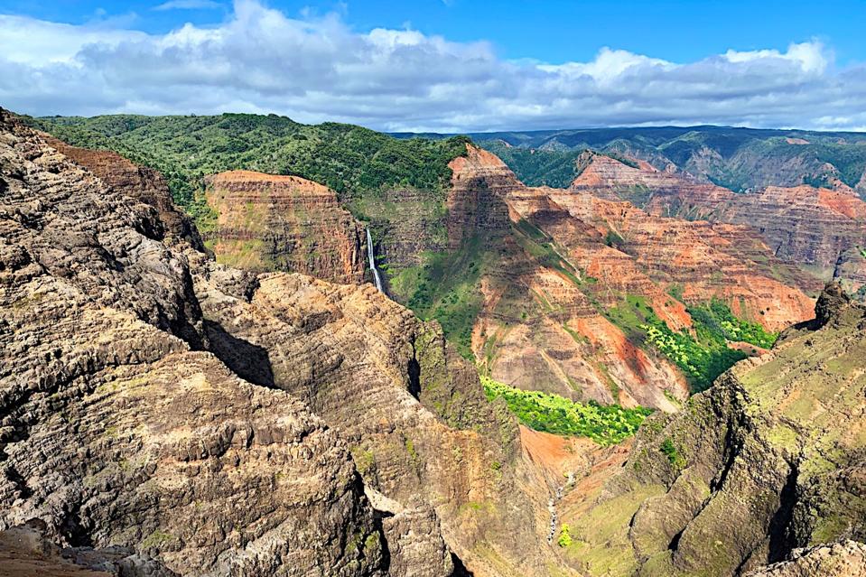 Kauai's Waimea Canyon, where Elaine Schaefer and her husband Jack staycationed.