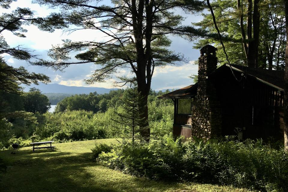 Karen Cummings' cabin near Kezar Lake, Maine.