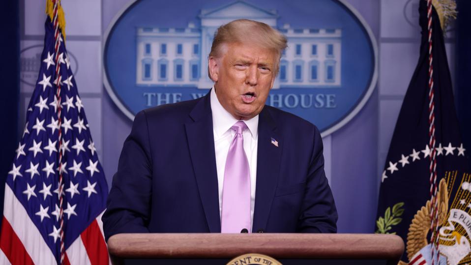 President Trump Holds A News Conference At The White House