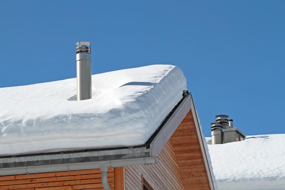 snowy roofs