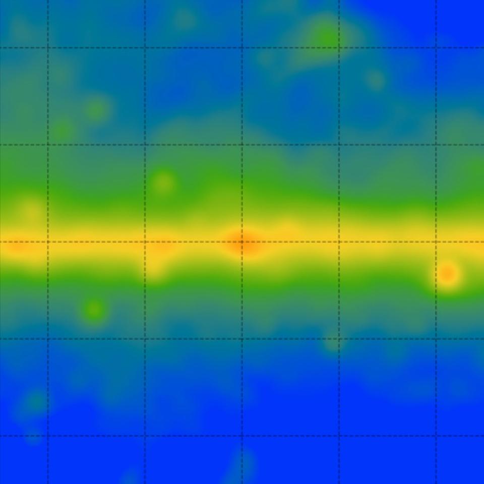 An excess of high-energy radiation in the Milky Way’s Galactic Center from NASA's Fermi.