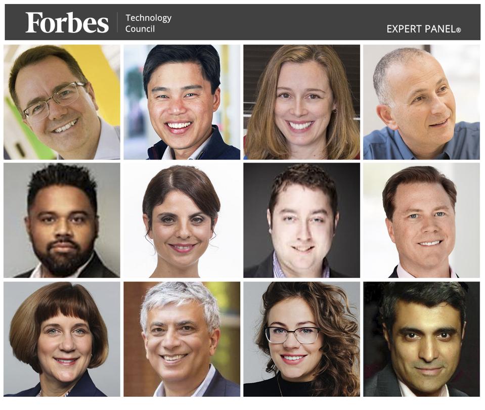 Photos of featured Forbes Technology Council members.