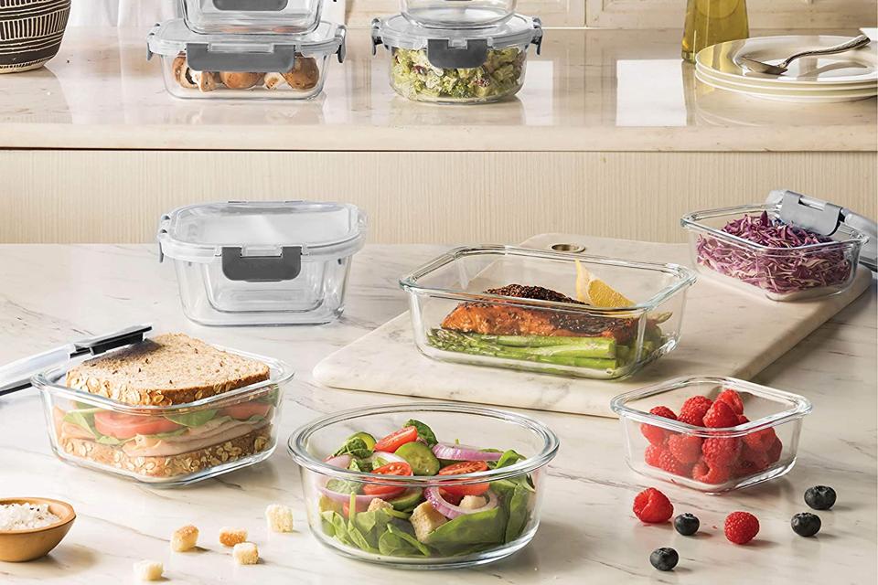 FineDine 24-Piece Superior Glass Food Storage Containers Set