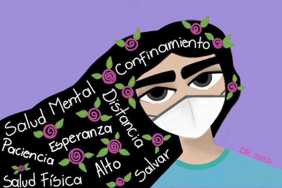 ″Trapped,″ a digital illustration by Diana, a young artist and blogger from Honduras, part of a series for UNICEF's Voices of Youth. ″If you are a victim of abuse, do not be afraid to speak,″ Diana wrote in a May 15, 2020 post for the website.