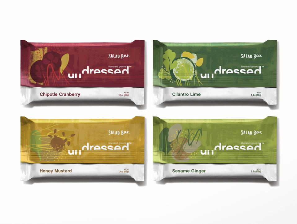 Undressed: savory not sweet bars made with organic greens.