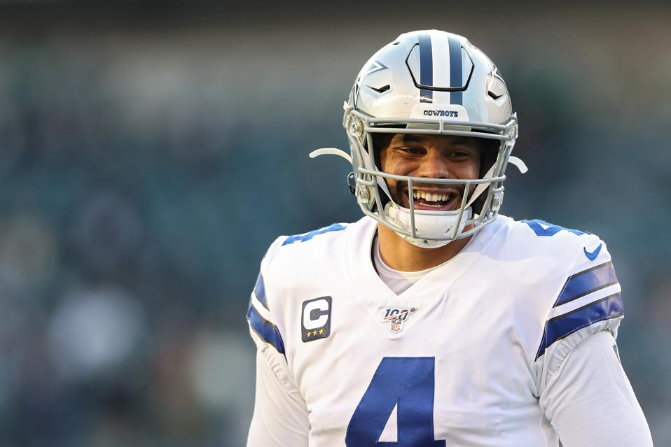 O quarterback da NFL Dak Prescott dos cowboys de Dallas