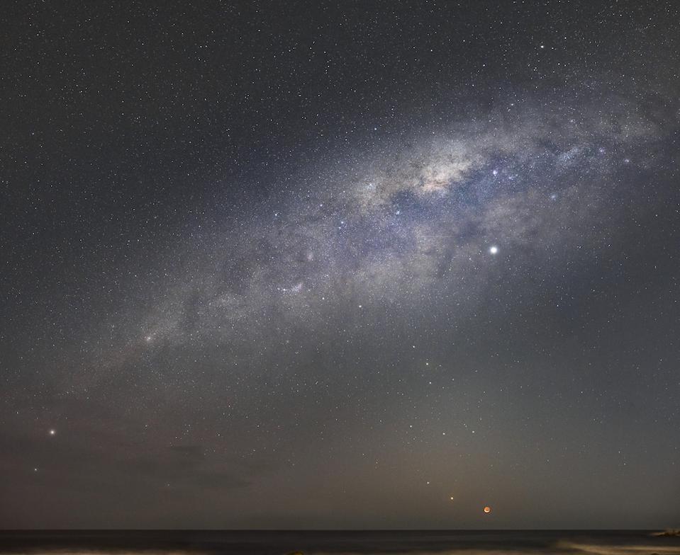 The Four Planets and the Moon.