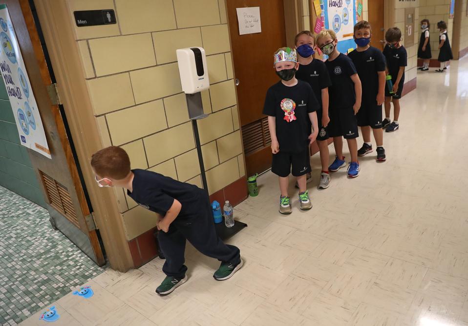Students Return To Classrooms at Boston Catholic Schools