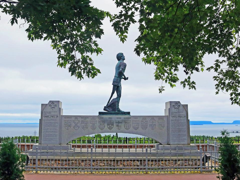 Terry Fox Memorial near Thunder Bay Ontario Canada