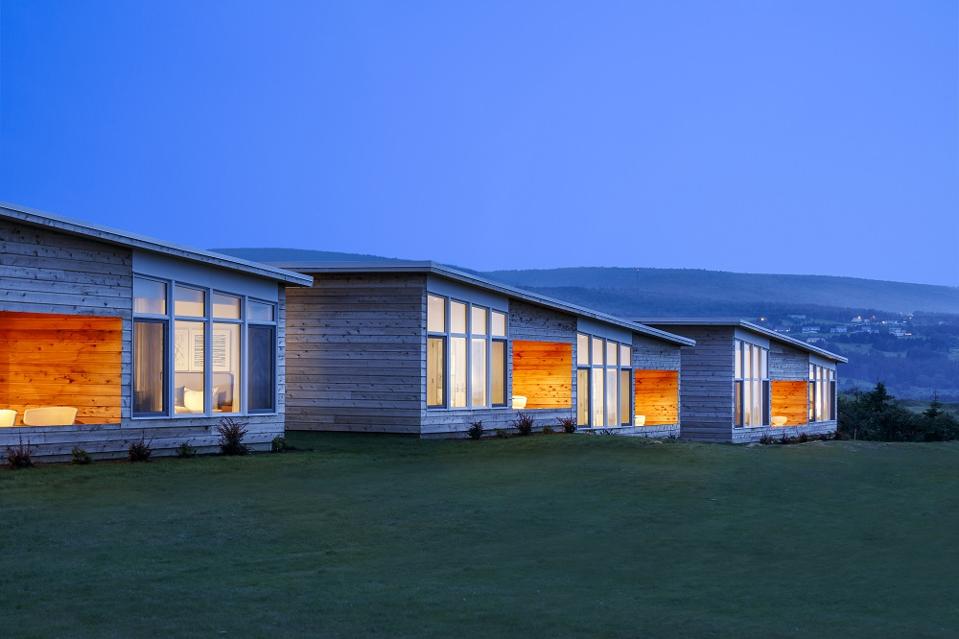 Golf cottages at Cabot Links, Nova Scotia.