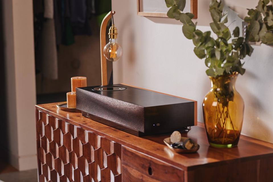 Naim Mu-so for Bentley Special Edition on a sideboard
