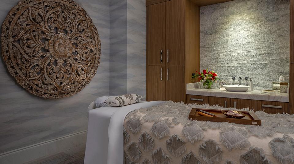 Spa treatment room