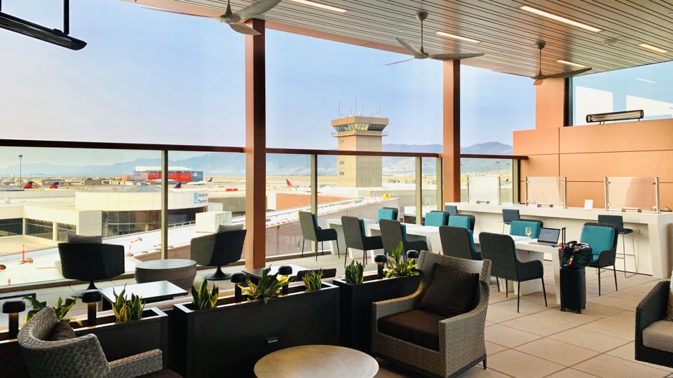 Salt Lake City Airport Opens New Delta Sky Club With Outdoor Deck Delta Sky Club With Outdoor Deck, Patio Furniture Salt Lake City