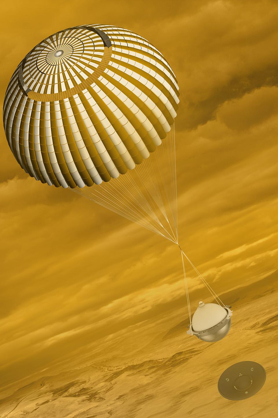 During its 63-minute descent, DAVINCI+ would collect and return measurements of Venus' atmospheric composition.