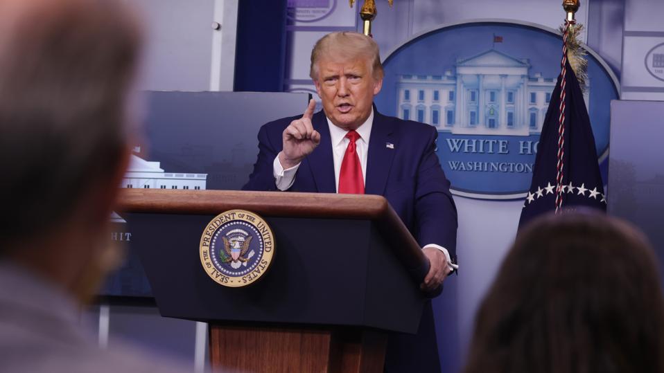 President Trump Holds News Conference At The White House