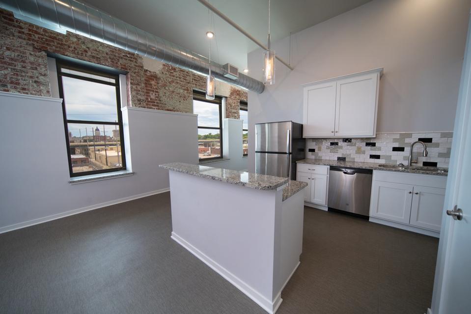 Loft apartment kitchen