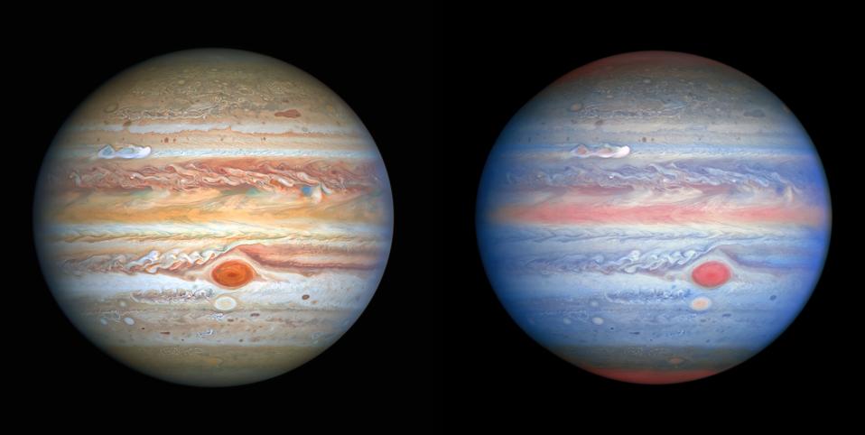 Hubble Snaps Stunning New 'Rainbow' Views Of Jupiter And Finds A New Storm  Brewing