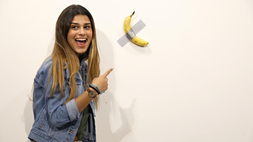 Maurizio Cattelan's ″Comedian″ On View At Art Basel Miami 2019