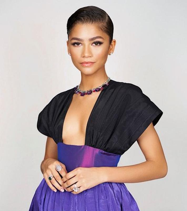 Zendaya wearing Bulgari
