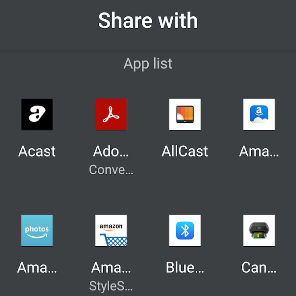 Google Fotos ahora usa un nuevo menú para compartir aplicaciones