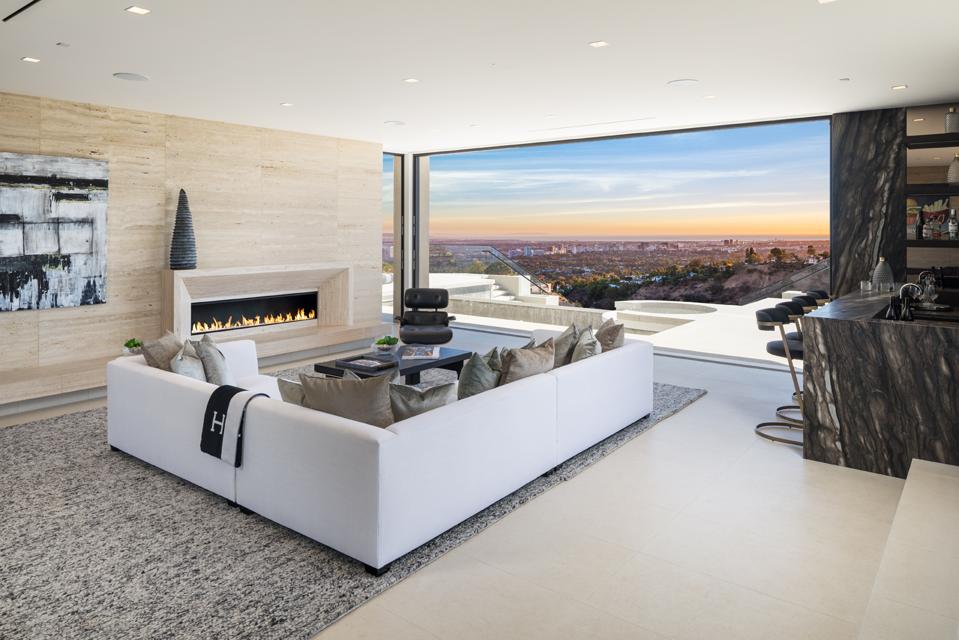 Living room with smart home system