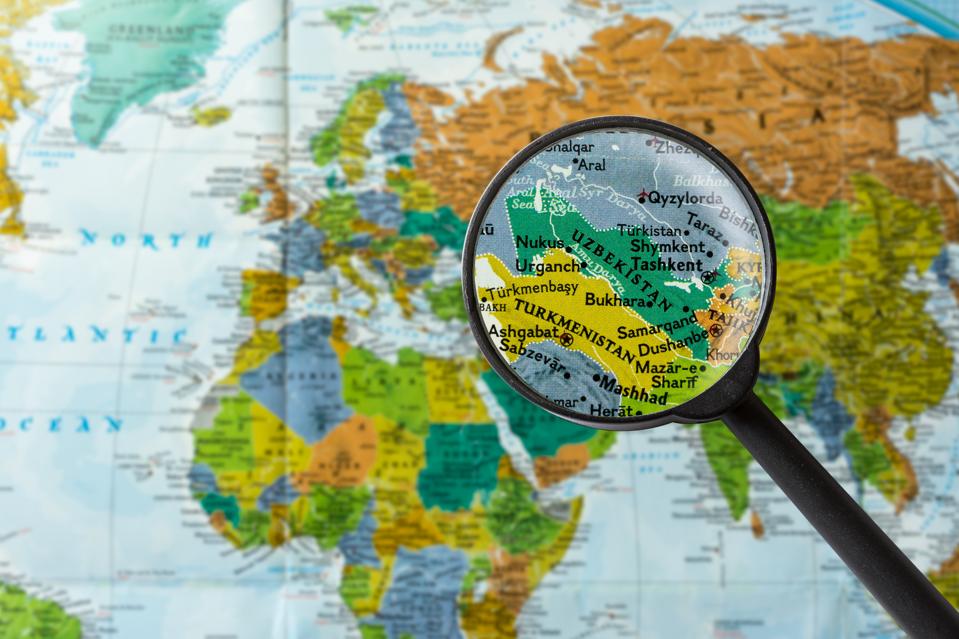 Map of Uzbekistan