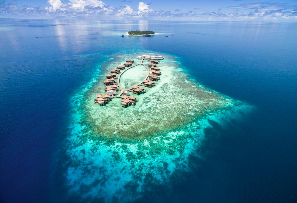 A view over Raffles Maldives Meradhoo.
