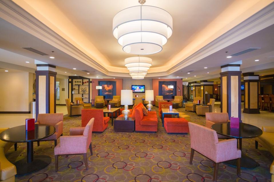 Providence Marriott Downtown hotel lobby